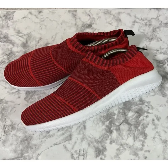 Charleston Shoe Co. ROUX Fashion Sneakers Womens 10 Red Knit Fabric Slip On