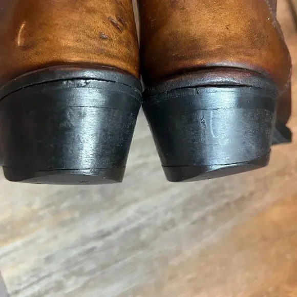 Chippewa Apache Leather Brown Western Cowboy Boots USED Discontinued