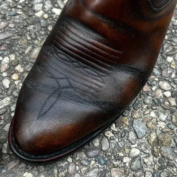 Chippewa Apache Leather Brown Western Cowboy Boots USED Discontinued