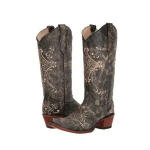 Circle G by Corral Women Western  40689 Cowboy Leather Boots shoes sz 8.5