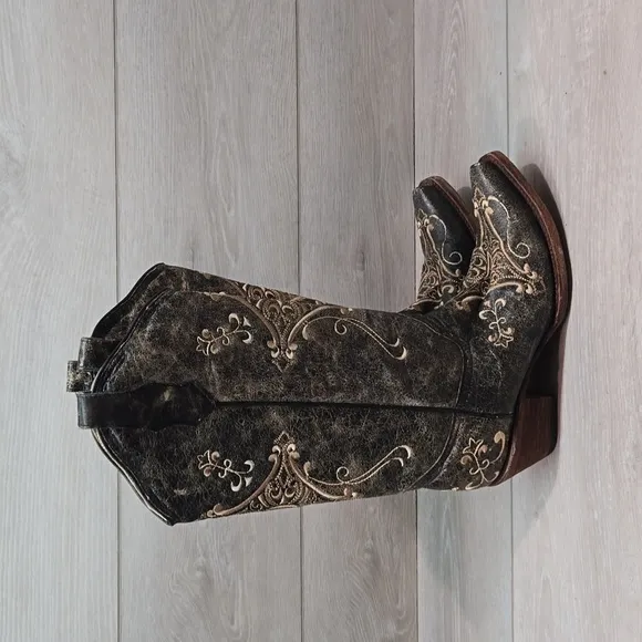 Circle G by Corral Women Western  40689 Cowboy Leather Boots shoes sz 8.5