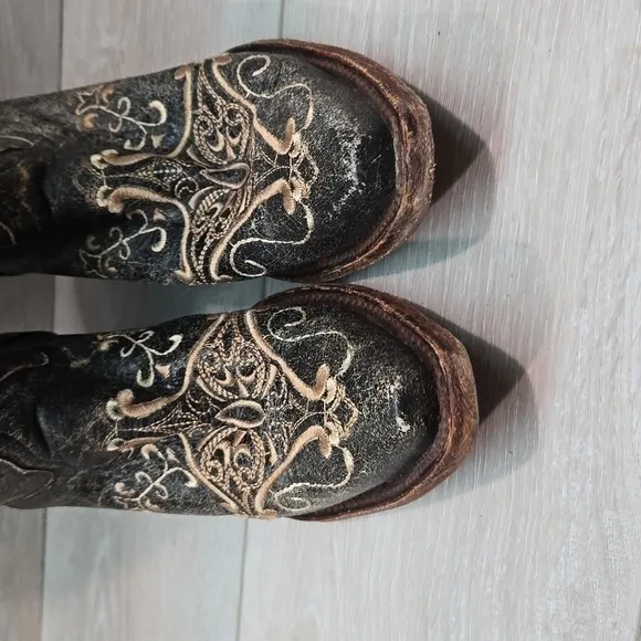 Circle G by Corral Women Western  40689 Cowboy Leather Boots shoes sz 8.5