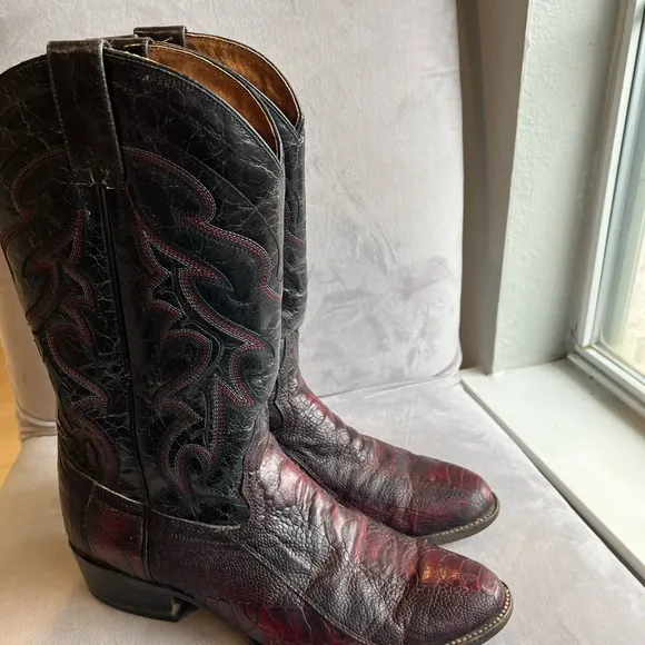 Circle G men’s boots, western cowboy exotic