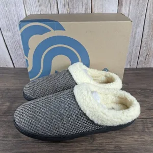 Clarks Cloudsteppers Lenox Dream Slip On Mule Slipper Women's Sz 9 M Dark Pewter