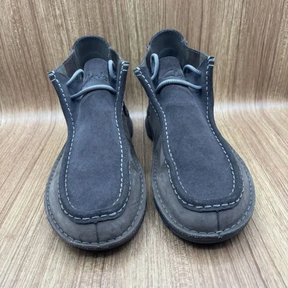 Clarks Colehill Wally Chukka Boots Gray Nubuck Leather Men’s Size 11.5 M