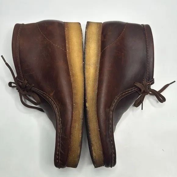 Clarks Men’s Wallabee Originals Vintage Chukka Boot Shoe - Beeswax S-306 Sz 9.5