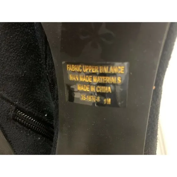 Classique Women’s Sz 9M‎ Black Boots 4in Heels