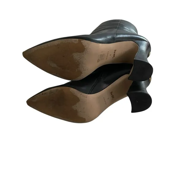 Coach Cece Carter Point Toe Leather Bootie Women Size 9