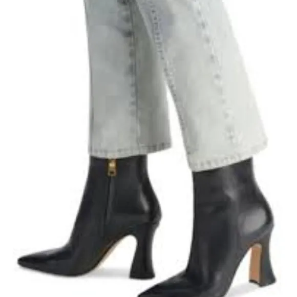 Coach Cece Carter Point Toe Leather Bootie Women Size 9