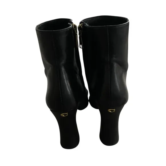 Coach Cece Carter Point Toe Leather Bootie Women Size 9