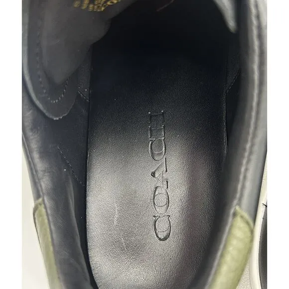 COACH Rexy Trex C101 Black Leather Lace up Sneakers Men’s Size 10 D