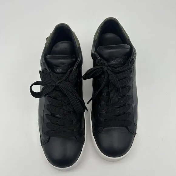 COACH Rexy Trex C101 Black Leather Lace up Sneakers Men’s Size 10 D