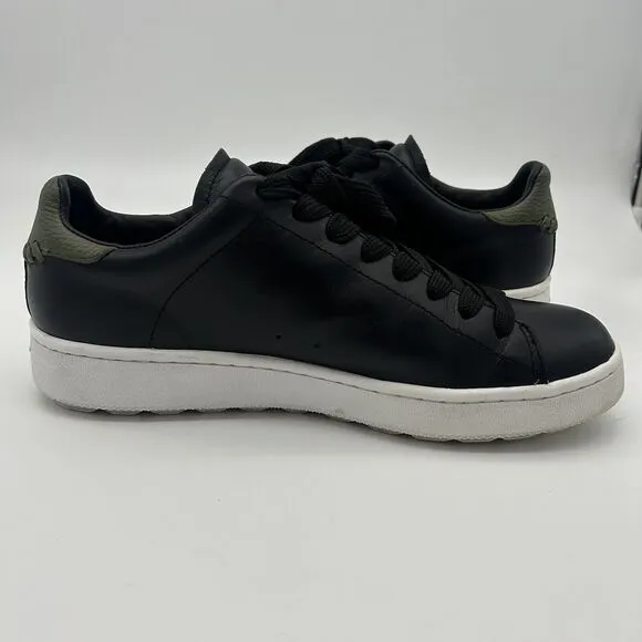 COACH Rexy Trex C101 Black Leather Lace up Sneakers Men’s Size 10 D