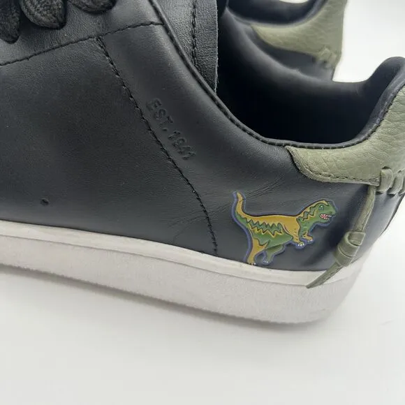 COACH Rexy Trex C101 Black Leather Lace up Sneakers Men’s Size 10 D