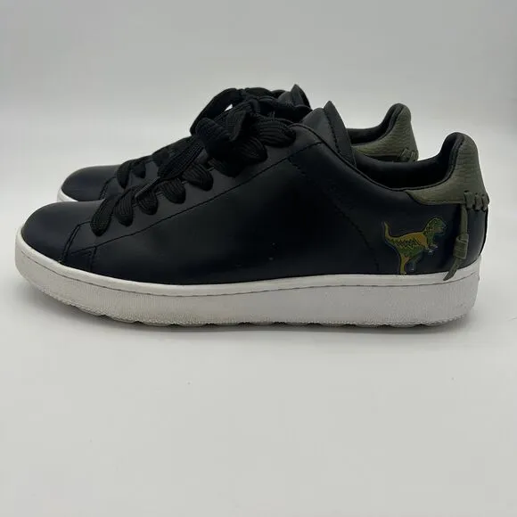 COACH Rexy Trex C101 Black Leather Lace up Sneakers Men’s Size 10 D