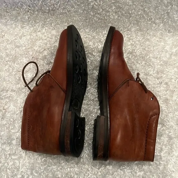 COACH Women’s Brown Smooth Leather Chukka Boots