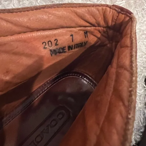 COACH Women’s Brown Smooth Leather Chukka Boots