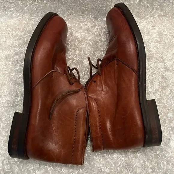 COACH Women’s Brown Smooth Leather Chukka Boots