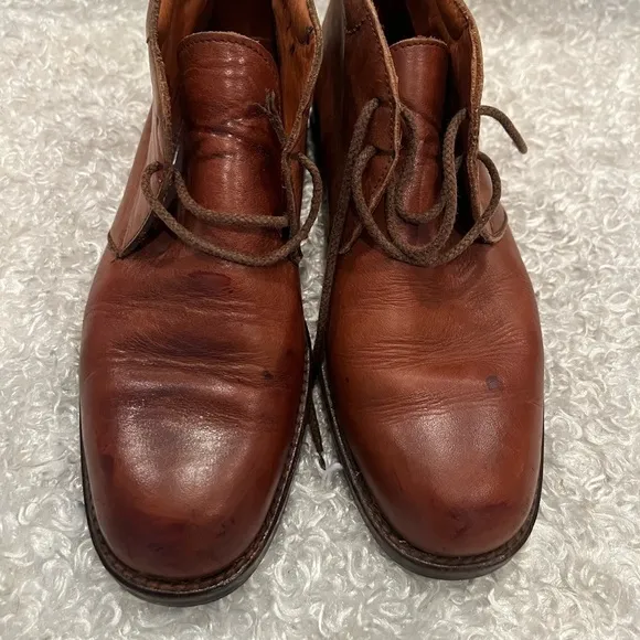 COACH Women’s Brown Smooth Leather Chukka Boots