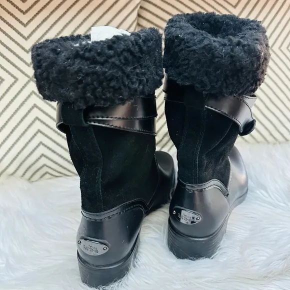 Coach Zena Black Snow &amp; Rain Boot