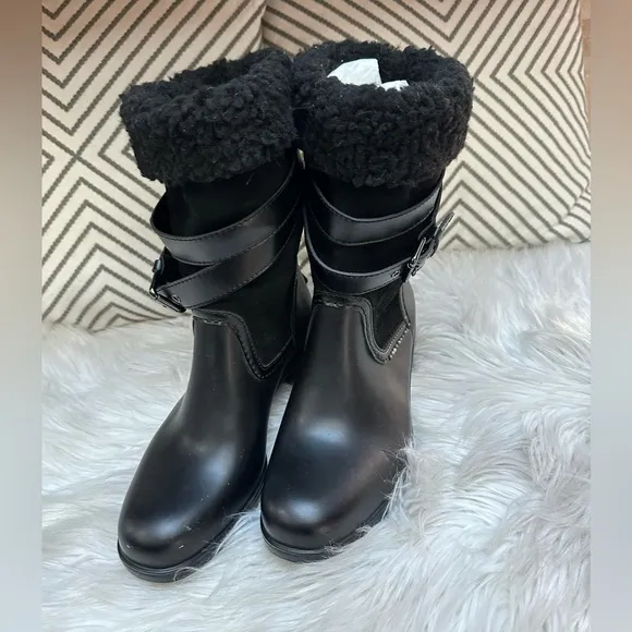 Coach Zena Black Snow &amp; Rain Boot