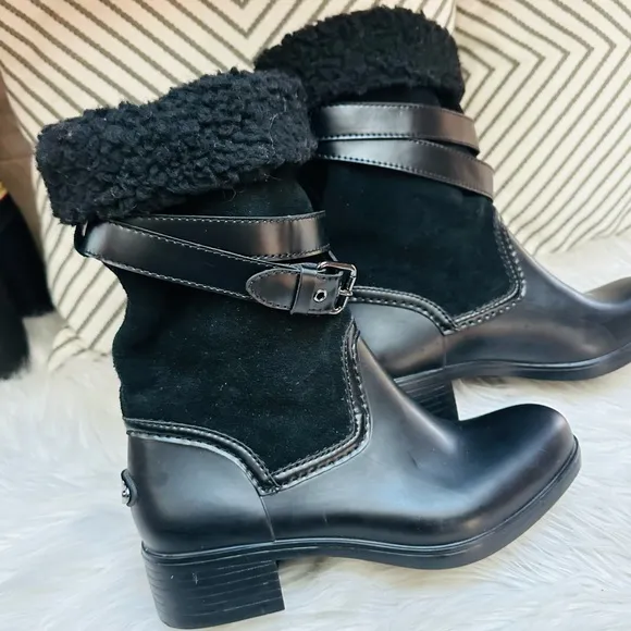 Coach Zena Black Snow &amp; Rain Boot