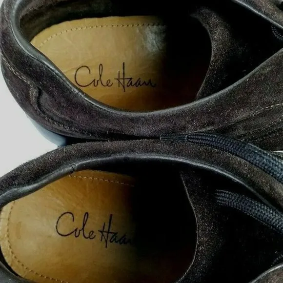 Cole Haan Air C05719 Brown Suede Leather Lace Up Casual Shoes Mens Size 11M