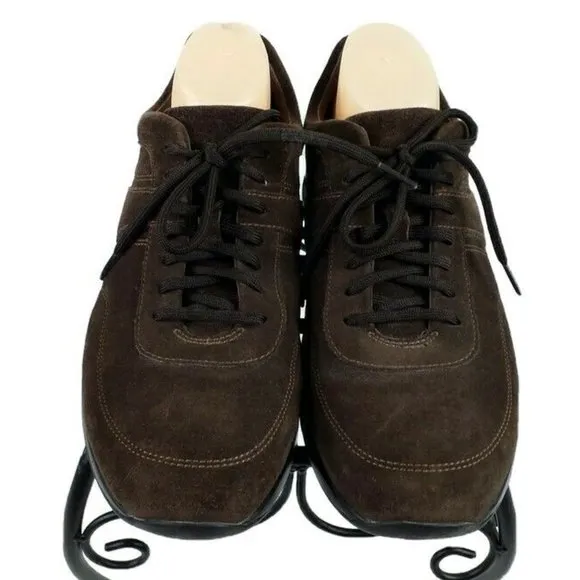 Cole Haan Air C05719 Brown Suede Leather Lace Up Casual Shoes Mens Size 11M
