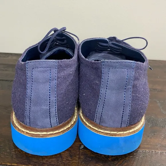 Cole Haan Air Harrison Men's Shoes Navy Blue Oxford Cap Toe Size 12