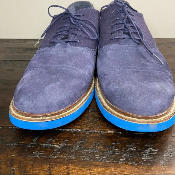 Cole Haan Air Harrison Men's Shoes Navy Blue Oxford Cap Toe Size 12