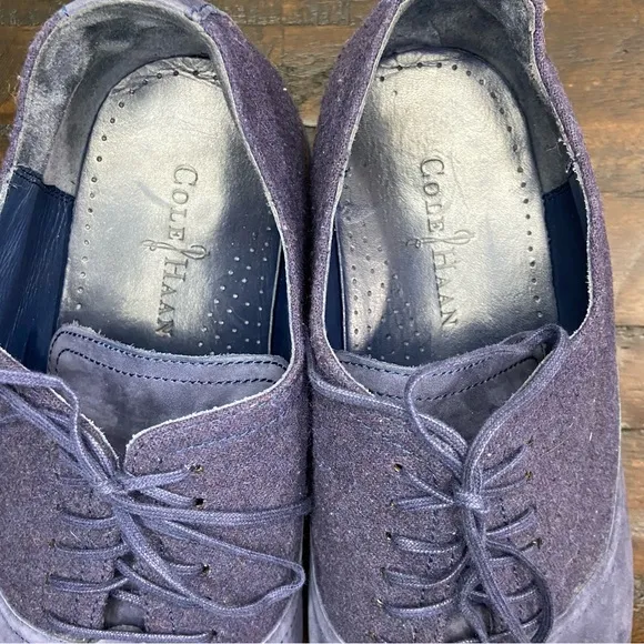 Cole Haan Air Harrison Men's Shoes Navy Blue Oxford Cap Toe Size 12