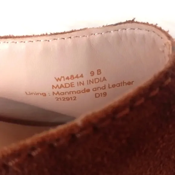 Cole Haan Andi Suede Mule Shoes Slip On Size 9B