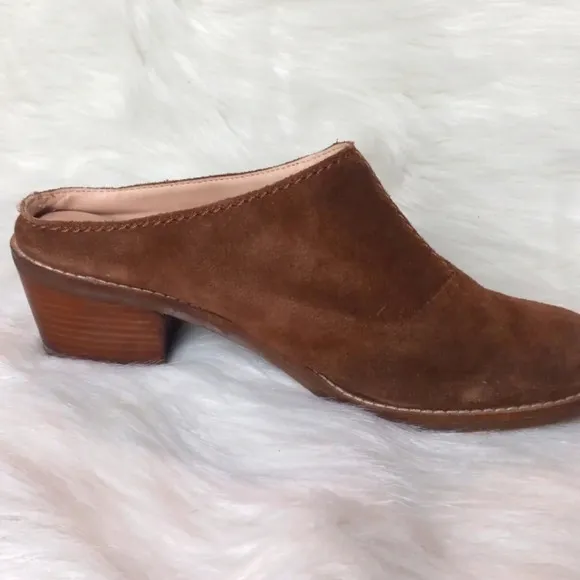 Cole Haan Andi Suede Mule Shoes Slip On Size 9B