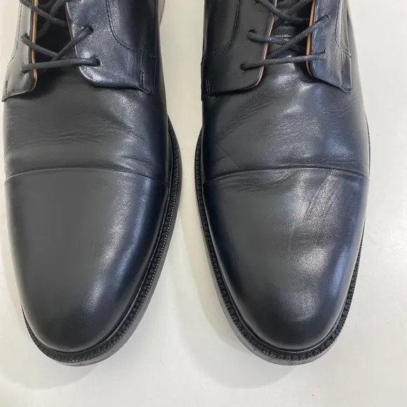 Cole Haan Grand Mens 13 Shoes Cap Toe Oxford Derby Black Lace Up