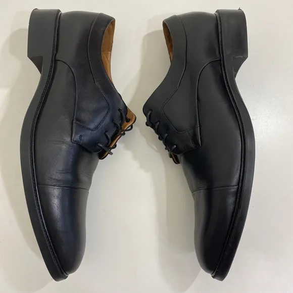 Cole Haan Grand Mens 13 Shoes Cap Toe Oxford Derby Black Lace Up