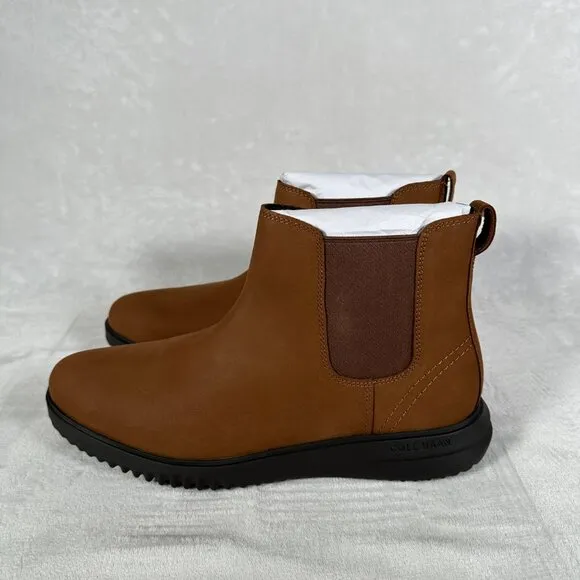 Cole Haan Grand Plus Chelsea Boots Men Size 11.5 Lumber Java Brown C38789 NWB