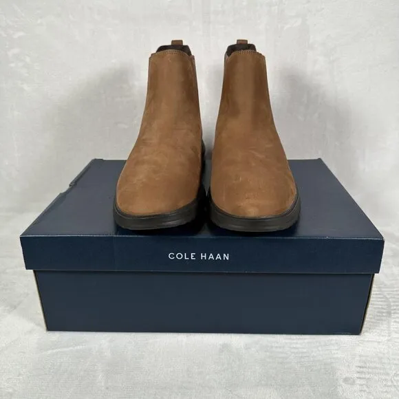 Cole Haan Grand Plus Chelsea Boots Men Size 13 M Lumber Java Brown C38789 NWB