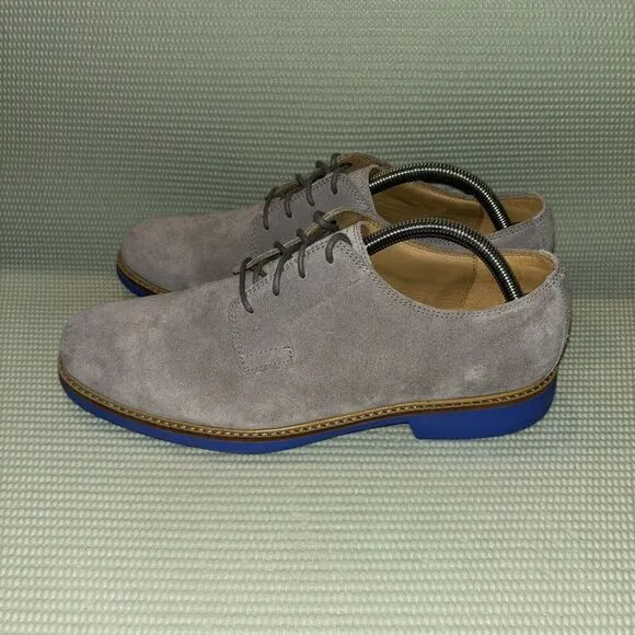 Cole Haan Great Jones Plain Toe Suede Oxford Shoes Men’s Size 9.5 C12163 Gray