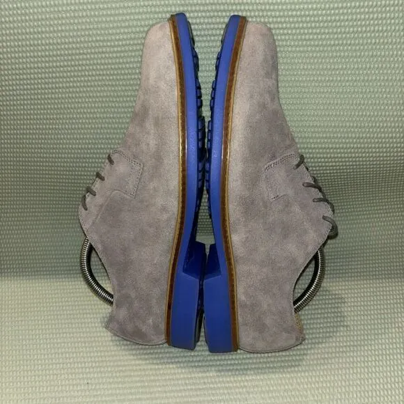 Cole Haan Great Jones Plain Toe Suede Oxford Shoes Men’s Size 9.5 C12163 Gray
