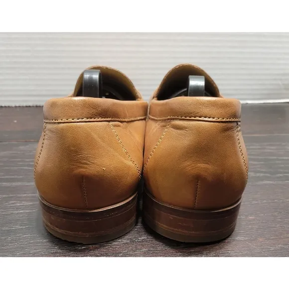 Cole Haan Mens 8.5 Brown Penny Loafers Classic Leather Casual Dress Ascot C12461
