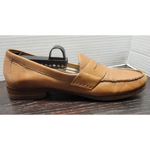 Cole Haan Mens 8.5 Brown Penny Loafers Classic Leather Casual Dress Ascot C12461