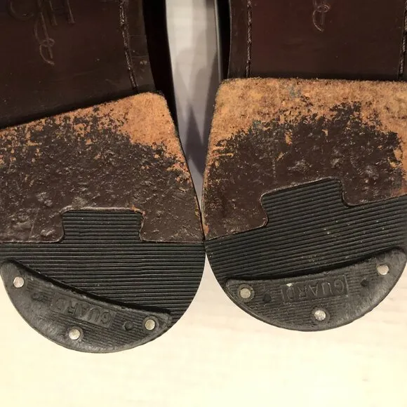 Cole Haan men's leather tassel slip on dress shoes  size: 11.5D