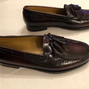 Cole Haan men's leather tassel slip on dress shoes  size: 11.5D