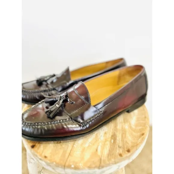 Cole‎ Haan Men's Loafer Sz 12D Leather Tassel Moc Toe Comfort Slip-On Shoes