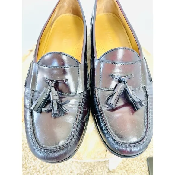 Cole‎ Haan Men's Loafer Sz 12D Leather Tassel Moc Toe Comfort Slip-On Shoes