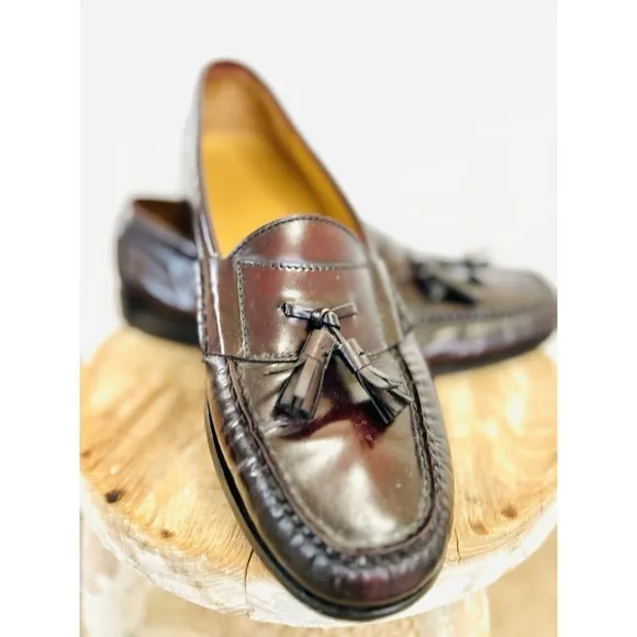 Cole‎ Haan Men's Loafer Sz 12D Leather Tassel Moc Toe Comfort Slip-On Shoes