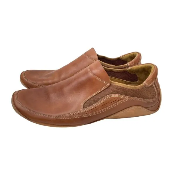 *Cole Haan Mens Shoes Size 9.5 Brown Leather Casual Comfort Loafer Driving Moc