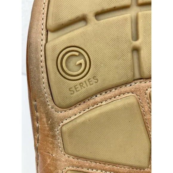 *Cole Haan Mens Shoes Size 9.5 Brown Leather Casual Comfort Loafer Driving Moc