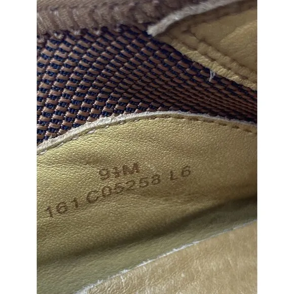 *Cole Haan Mens Shoes Size 9.5 Brown Leather Casual Comfort Loafer Driving Moc