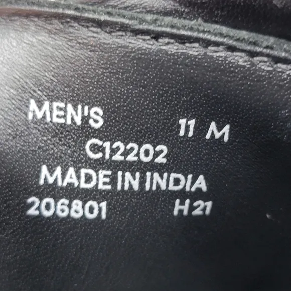 Cole Haan Men's Williams Cap Toe Oxford Black Shoes C12202 Size 11 M Pre-owned